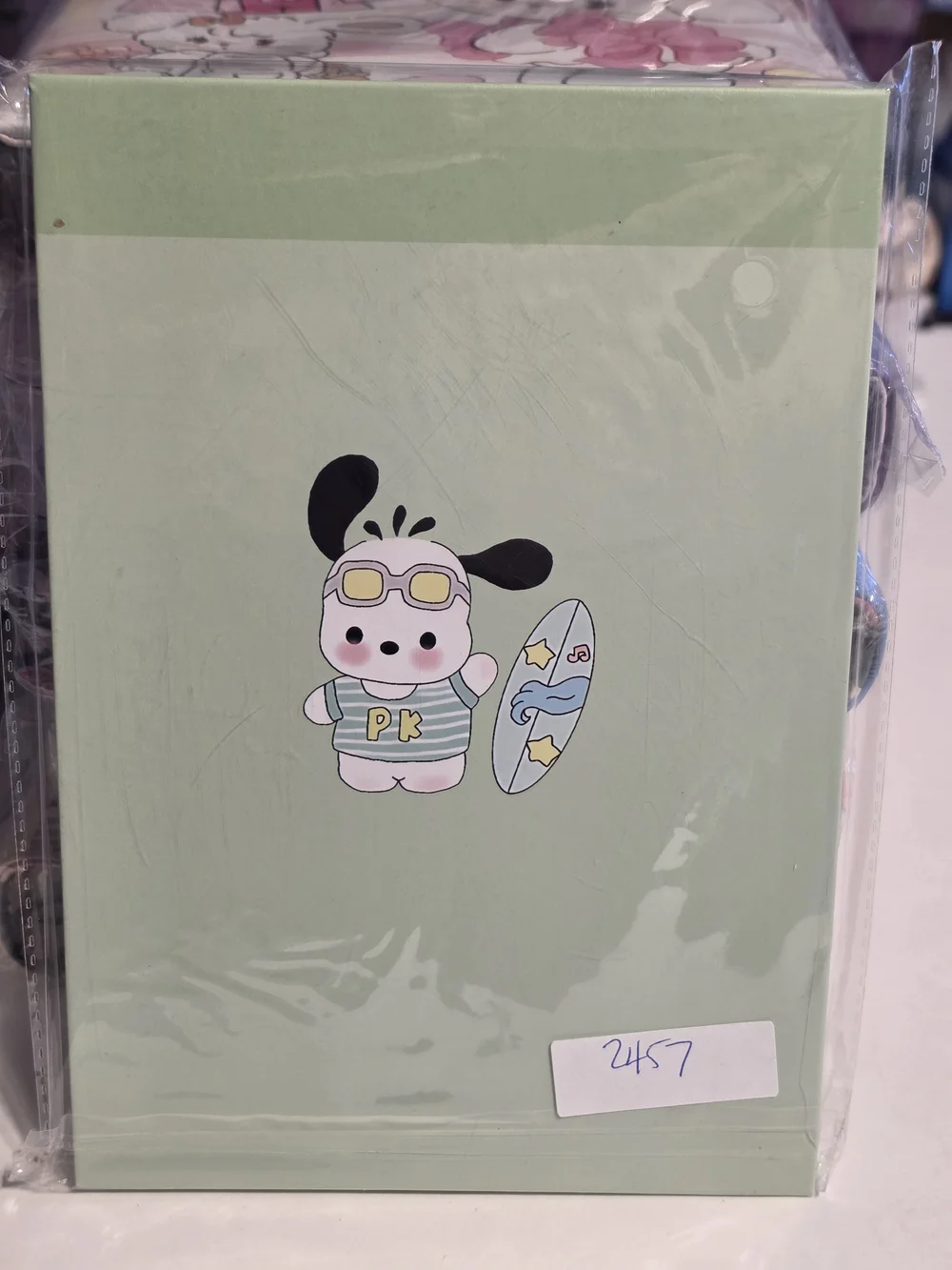 NB-2457 Pochacco Notepad — Desk pad hard back design.